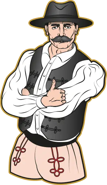 székely legény grafika