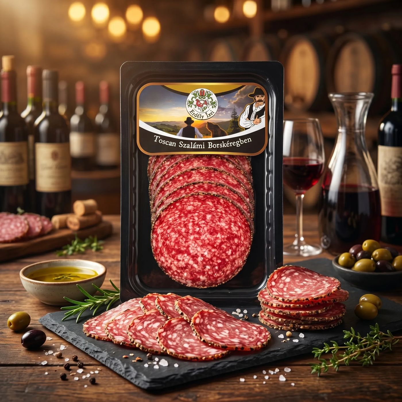 Toscan szalámi borskéregben 70 g